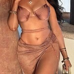 1028 | "I Need Saltwater 2 Piece Bikini - Rose Gold	 Size: M"