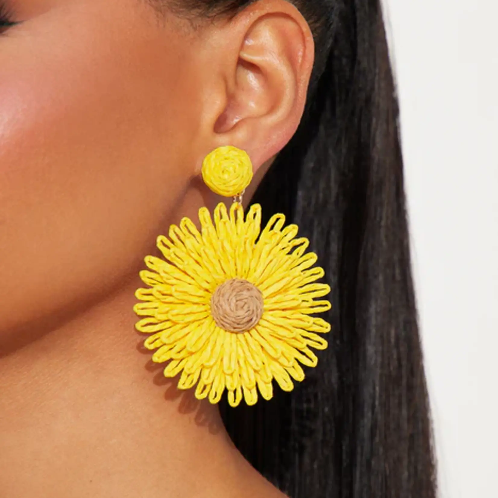 0920 | FNN | May Showers Bring Spring Flowers Earrings - Yellow