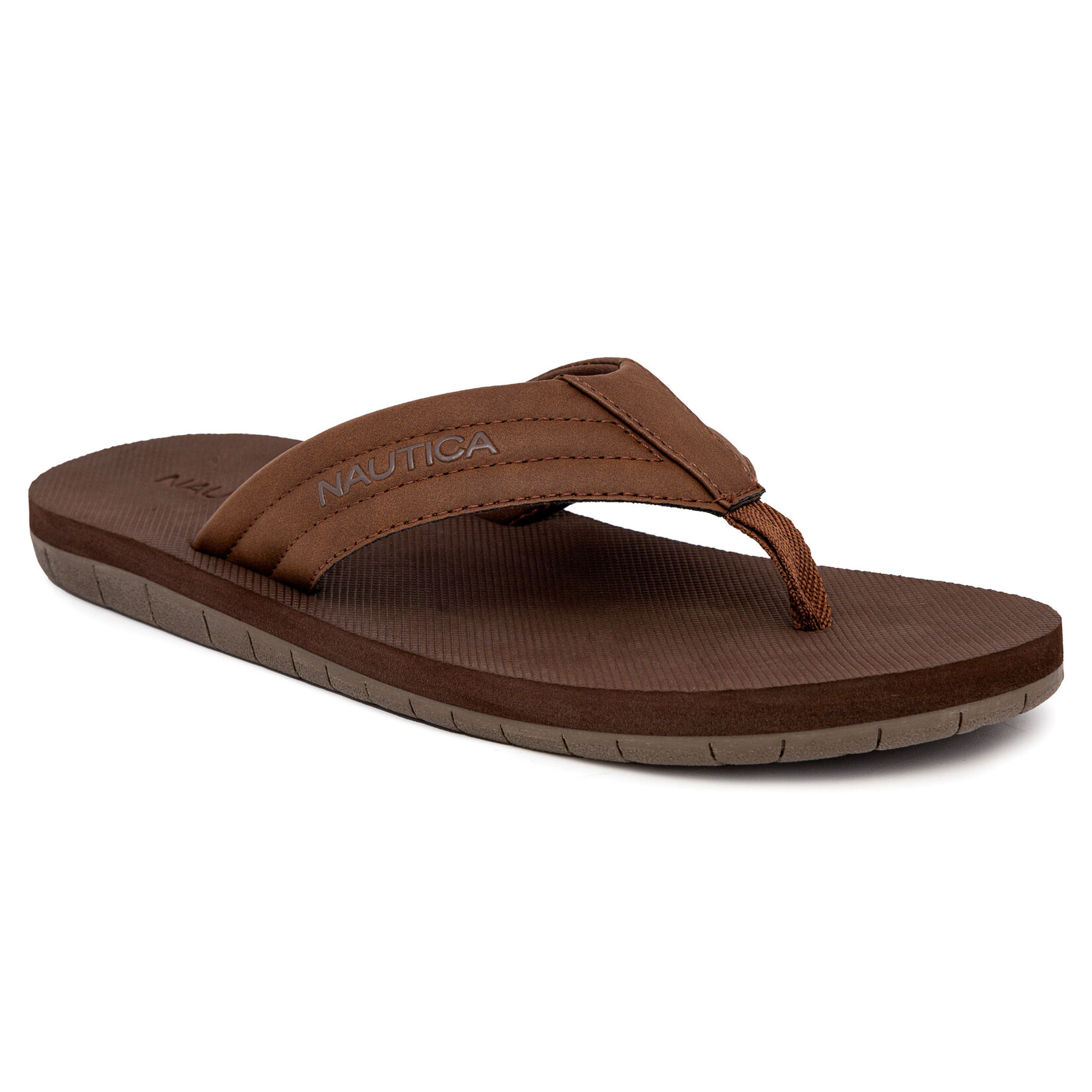 NAUTI MEN THONG SANDALS - Brown Stone