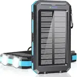 1225 | DSE | jskei | Solar Charger Power Bank - 36800mAh Type-C (Blue)