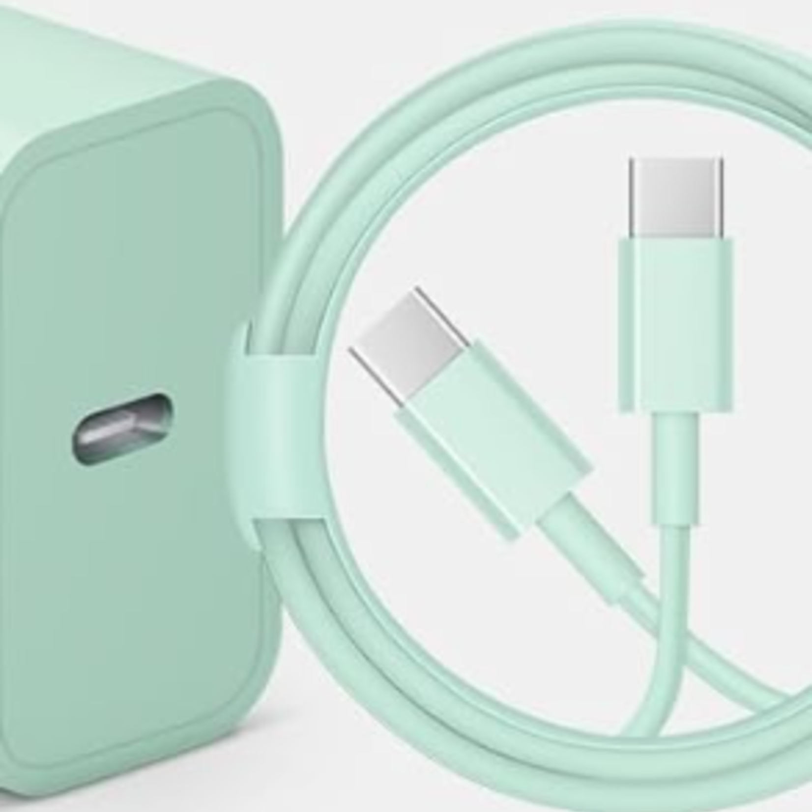 1225 | DSE | Novobit | CTYPE CHARGER (CABLE + BLOCK) - 6FT (Green)