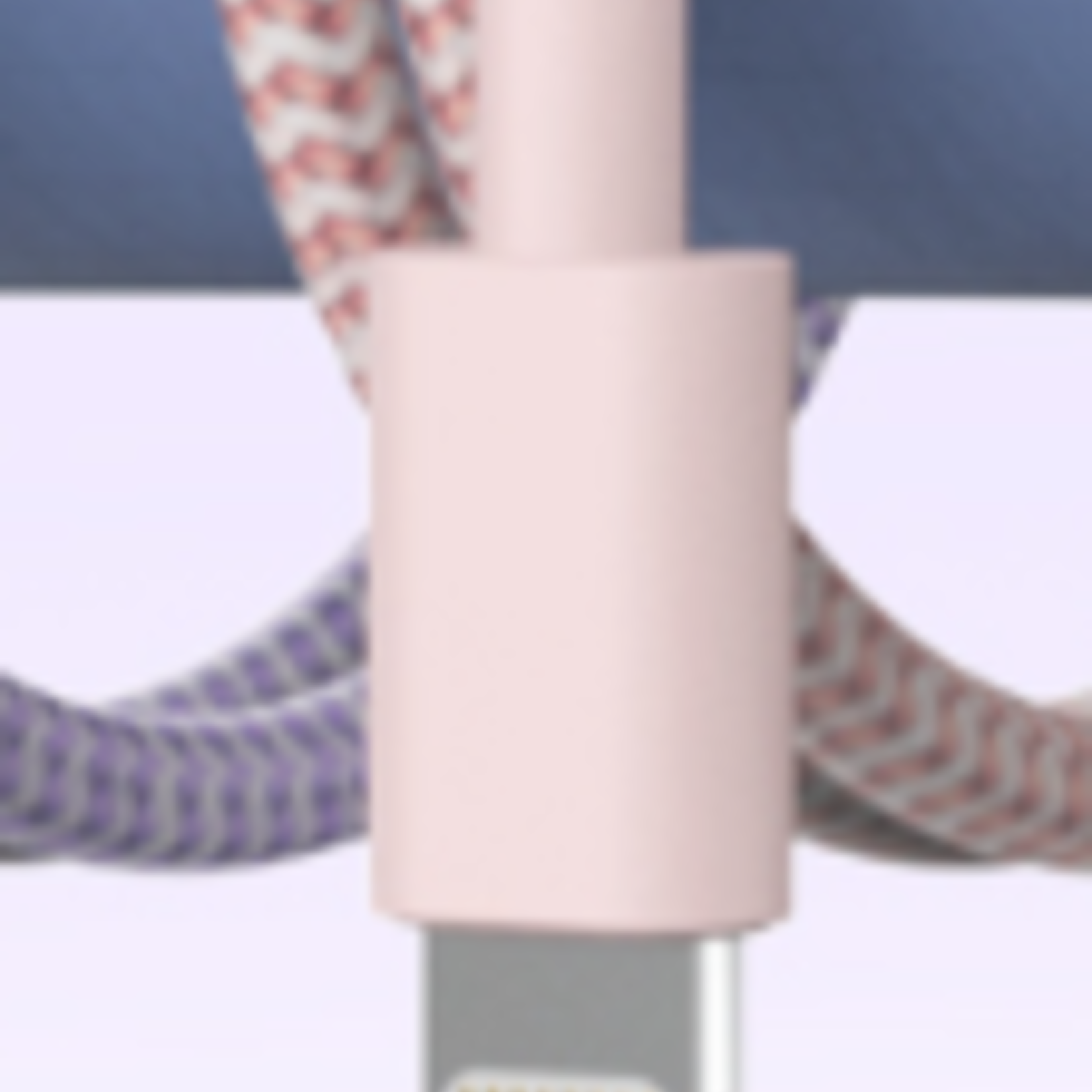 1225 |ZHULIANG | iPHONE Nylon CHARGER CABLE - (iPhone - USB)  PASTEL COLOR