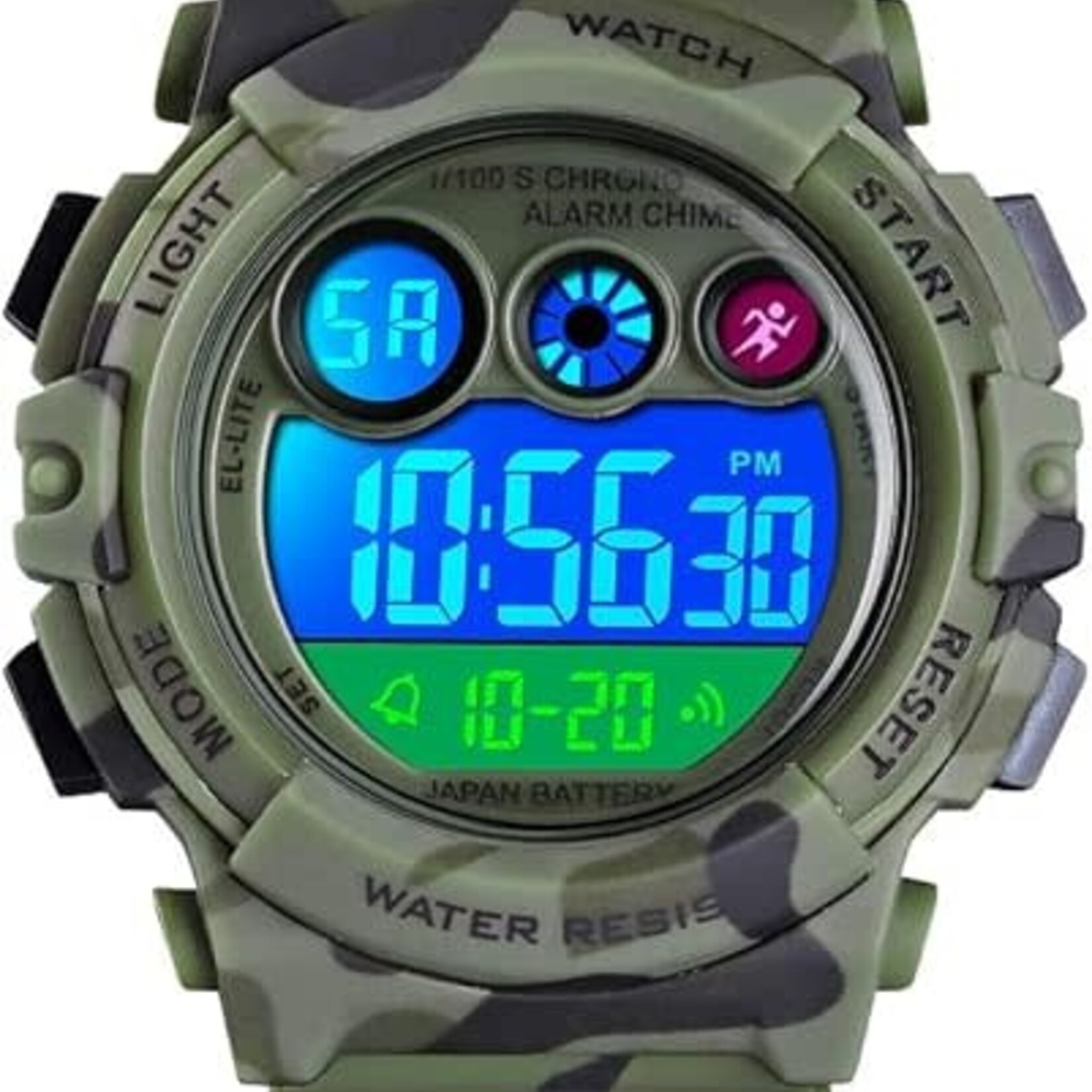 1225 | AMM | Tonnier |  Kids Sports Watch with PU Band Green