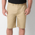 0117 | TERRY'S | "St. Johns Bay Extender 10 Mens Big and Tall Stretch Fabric Chino Short  - Waist: 40  | Color: British Khaki"