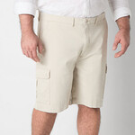 0117 | TERRY'S | JPP | "St. Johns Bay Stretch Fabric Comfort Waist 10 Mens Big and Tall Stretch Fabric Cargo Short  - Waist: 42 Color: Classic Stone"