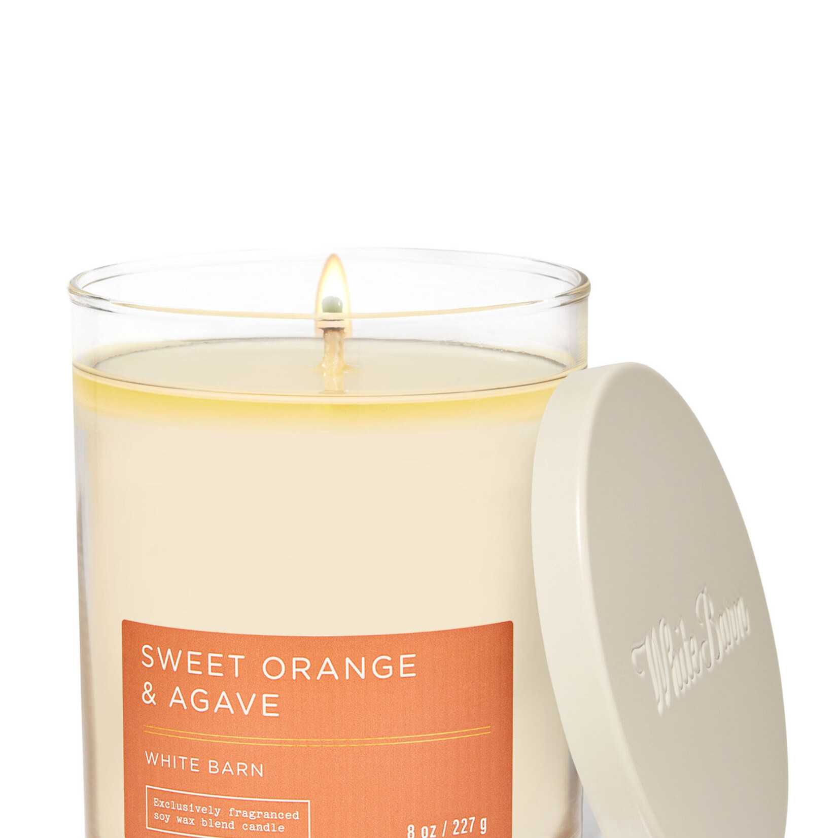 0117 |  Bath & Body | SINGLE WICK CANDLE  - Sweet Orange & Agave