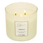 0218 | Mainstays | 3-Wick Textured Scented Candle -  Vanilla