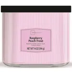0218 | Mainstays | 3-Wick Textured Scented Candle -  Raspberry Peach Frose