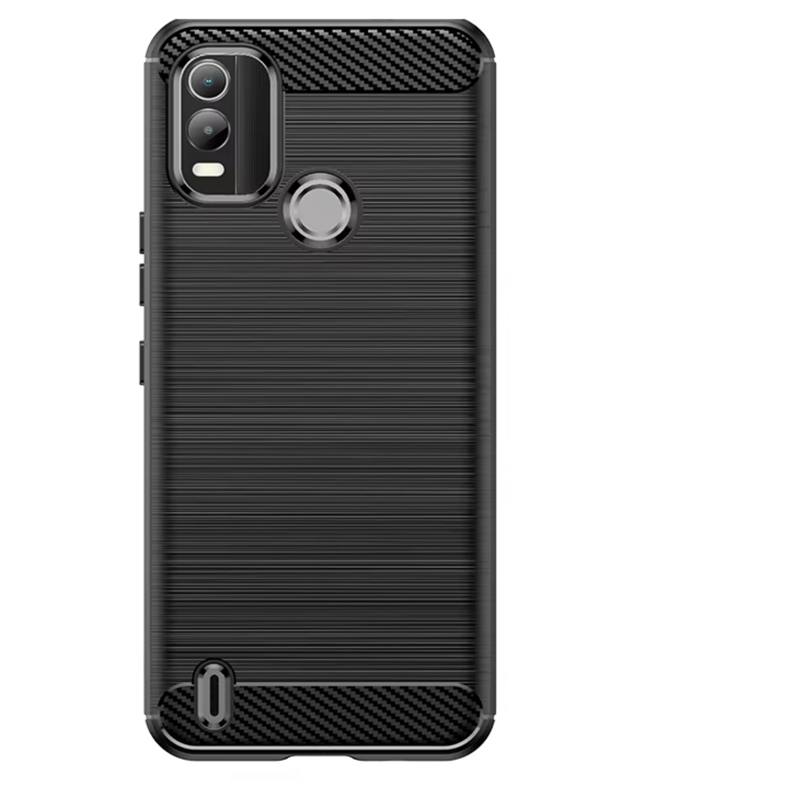 0418 | DSE | AXX | Nokia C2 2nd Edition" Phone Case -  Stripe Rubber Case, Black