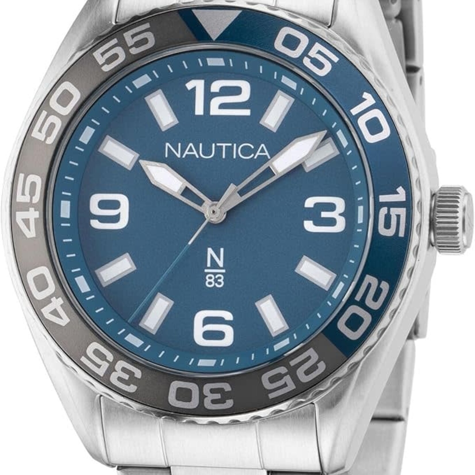 0414 | Nautica | N83 Men's NAPFWS307 Finn World Stainess Steel Bracelet Watch