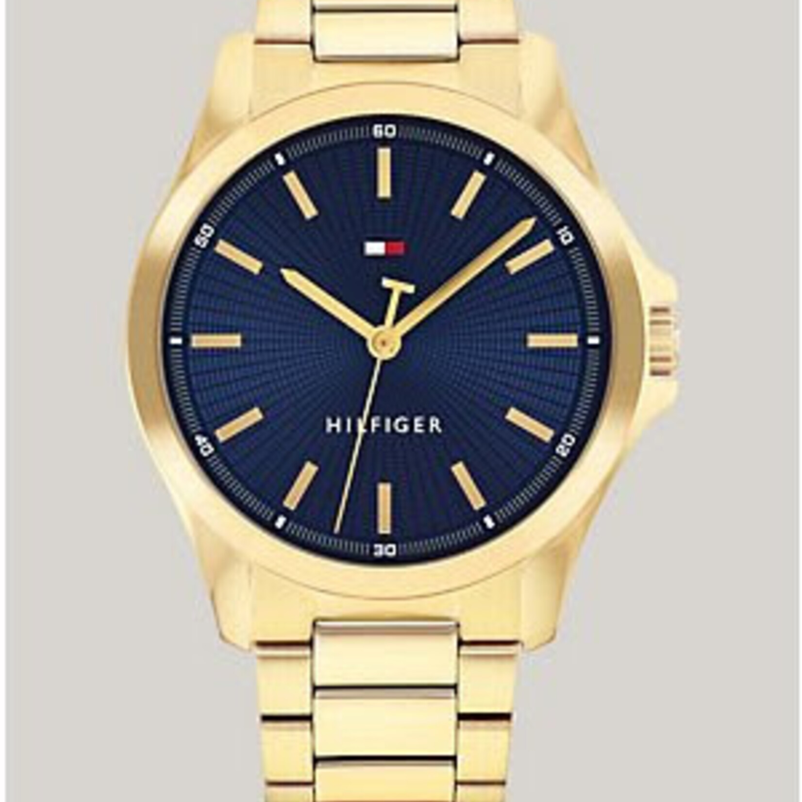 0218 | TOMMY HILFIGER | 43MM Gold-Tone Sport Watch - Color: Gold