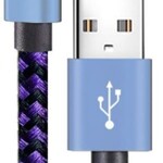 0218 | Teeind | (USB -Type C ) Nylon Braided Fast Charging Cable ,(6Ft 3A) -SELECT COLOR