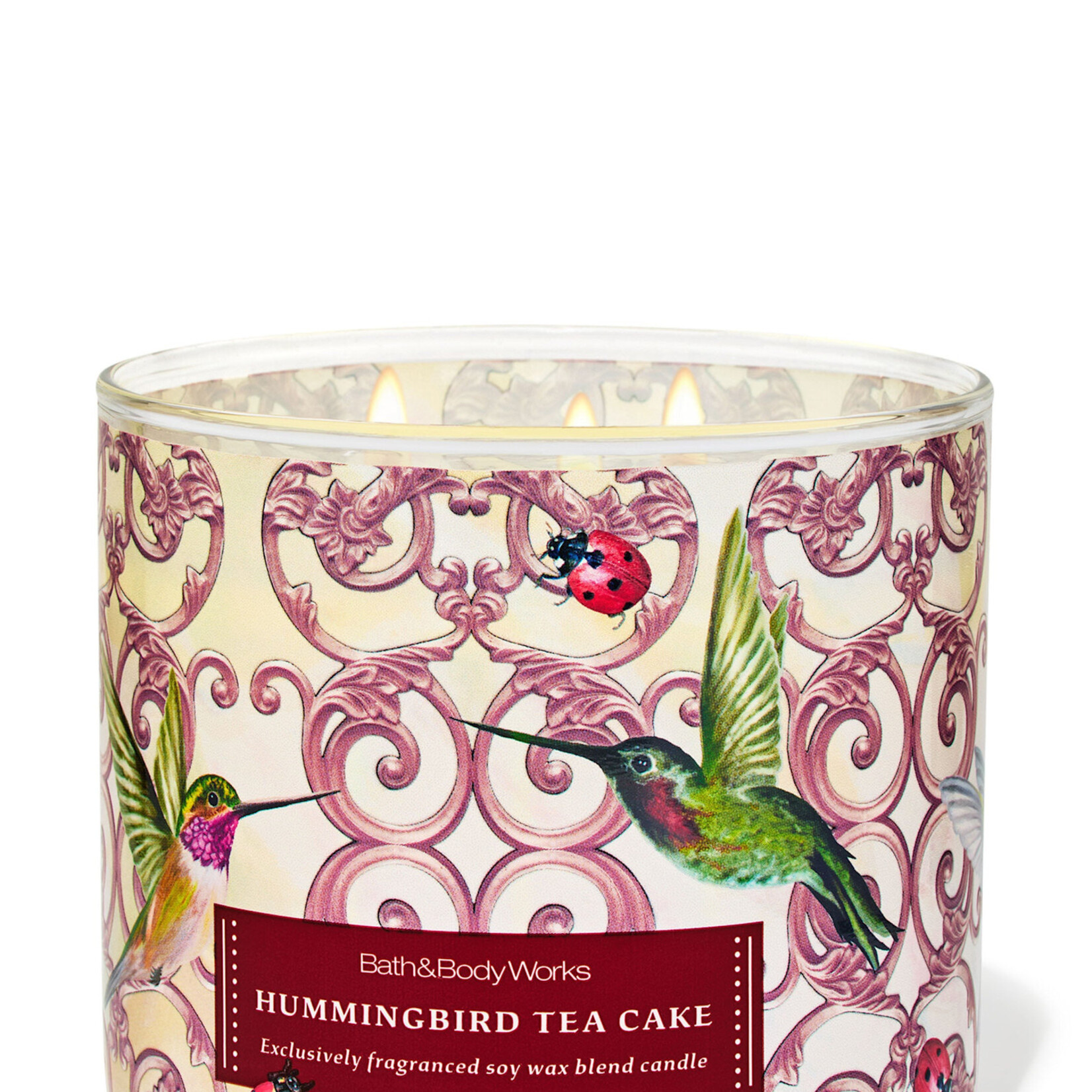 0218 | Bath & Body | 3-WICK CANDLE | Hummingbird Tea Cake