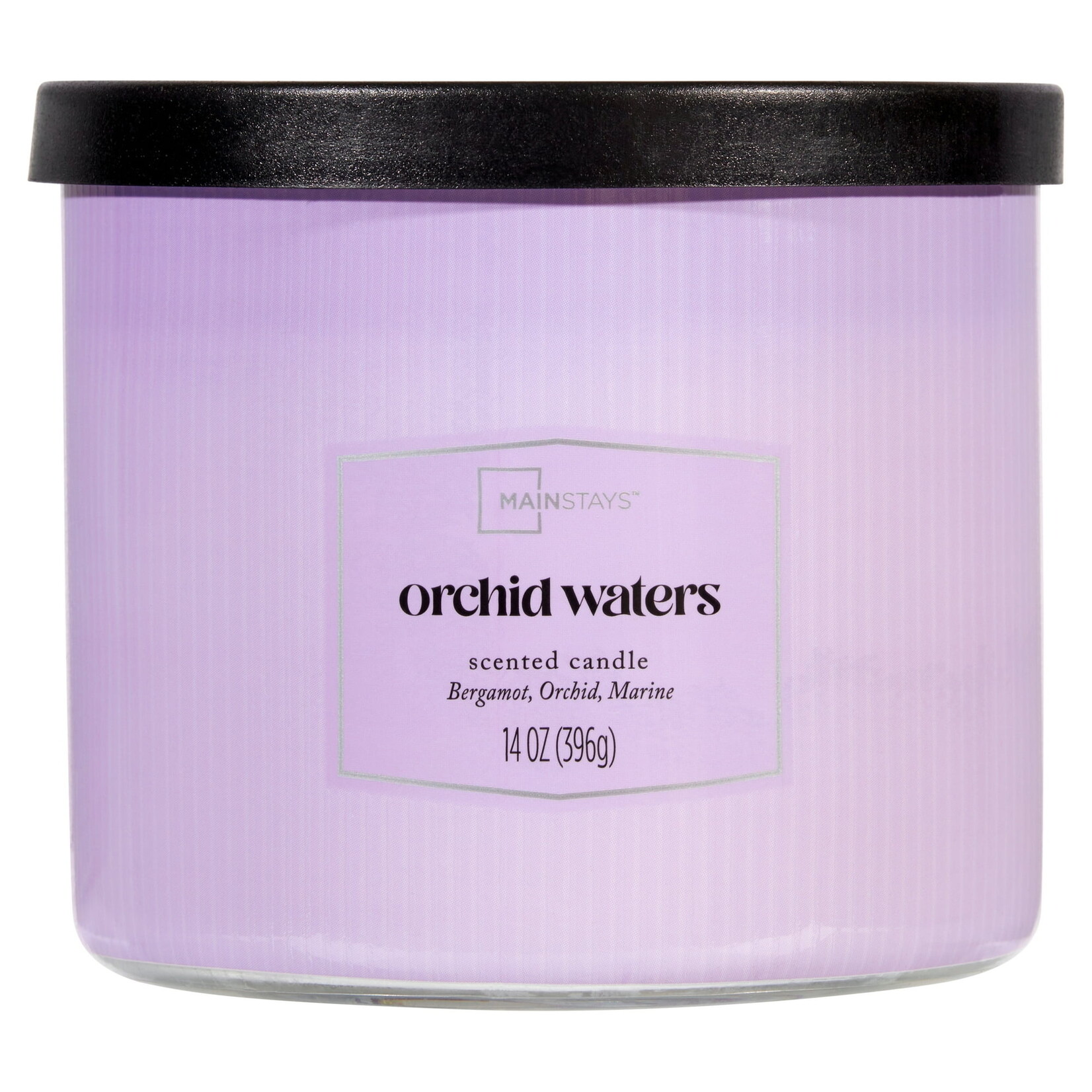 0218 | Mainstays | 3-Wick Textured Scented Candle -  Orchid Waters