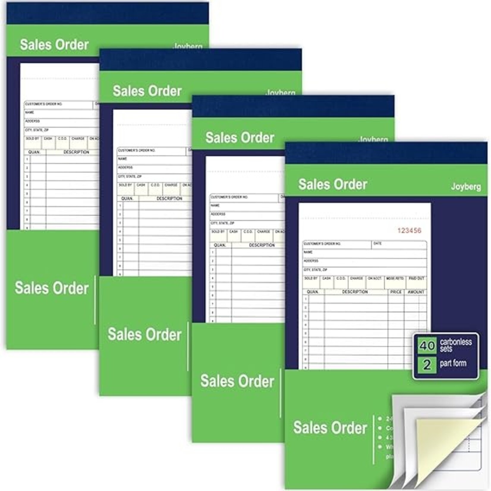 0414 | DSE | Joyberg | Receipt Book -  4.17inx7.2in