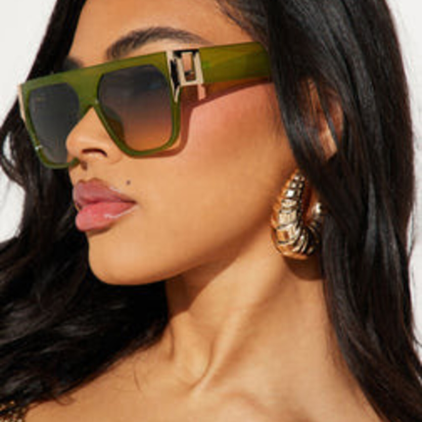 0601 | FNN | Drama Free Sunglasses - Green