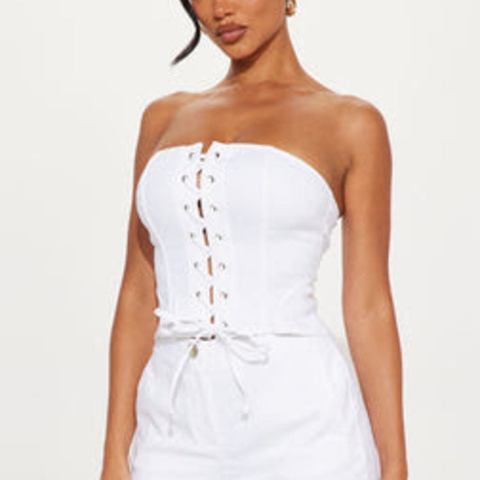 0601 | FNN | Tanya Corset Short Set - Off White - L