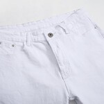 TERRY'S | FREDD MARSHALL |  Men's Skinny Slim Fit Stretch Straight Leg Jeans Pants - White,34W
