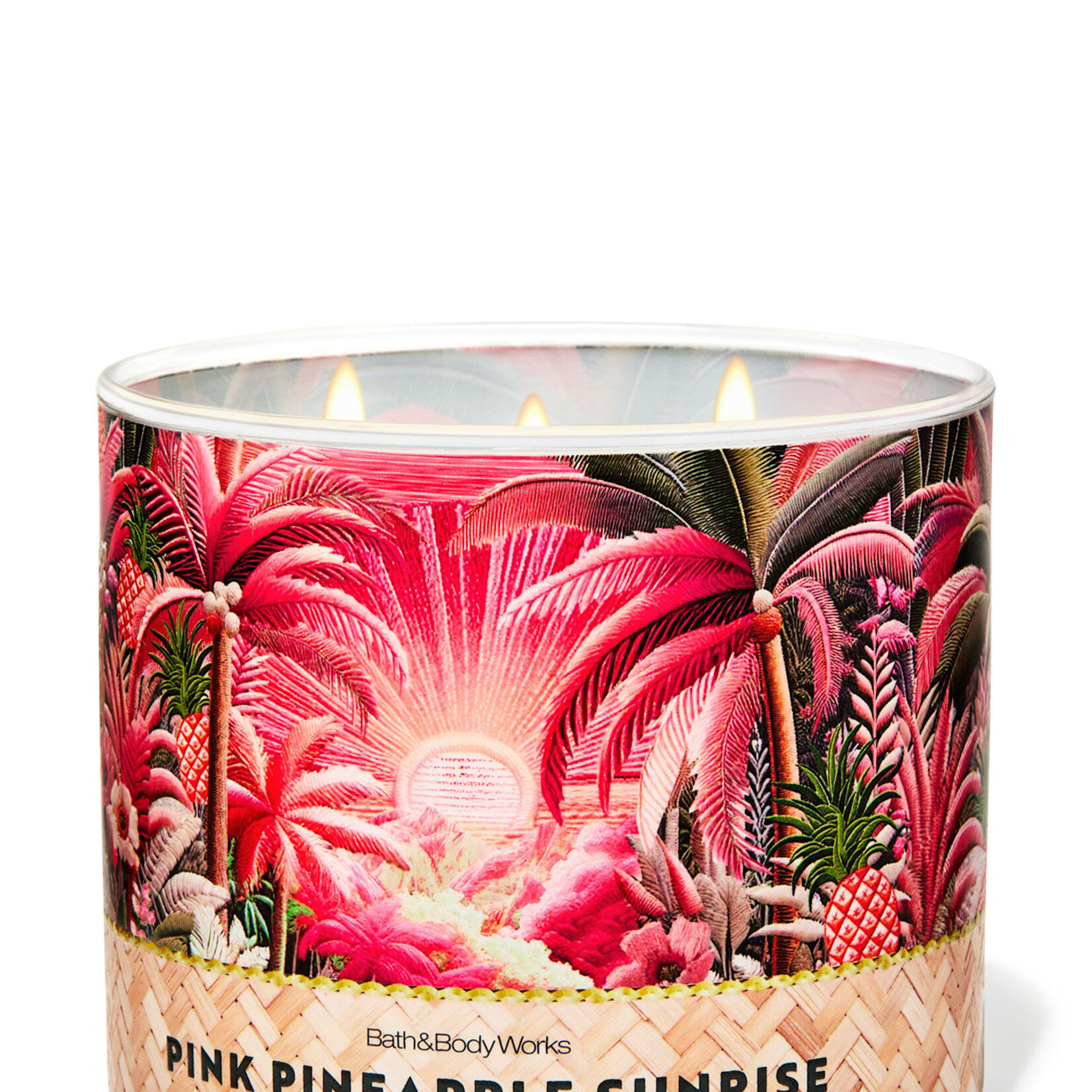 0913 | Bath & Body | 3-WICK CANDLE  -  Pink Pineapple Sunrise