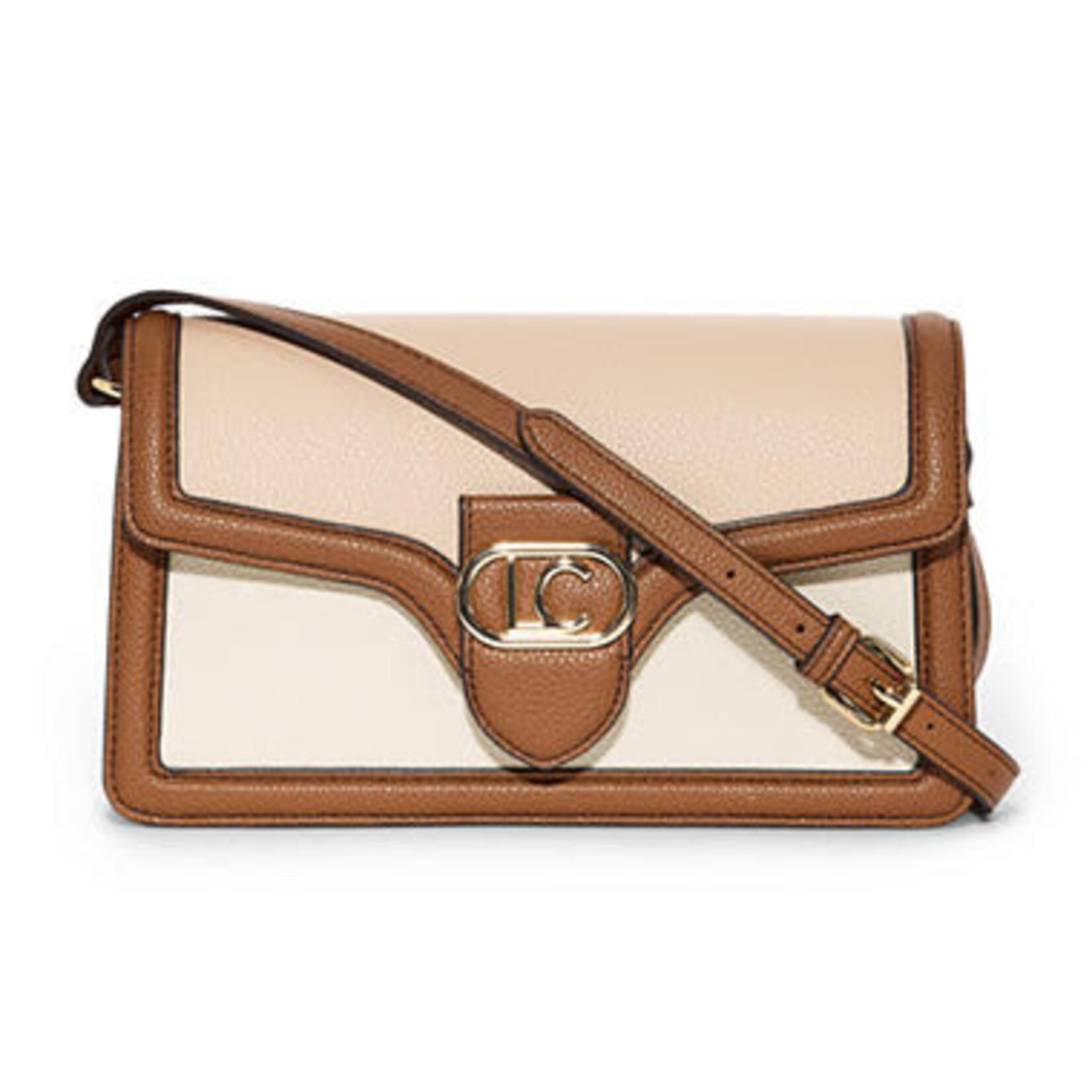 0913 | JPP | LIZ CLAIBORNE | Carter Crossbody Bag     -      Taupe Colorbloc"