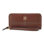 1217 | "Nine West Paxtin Zip Around Wallet With Wristlet x1 Color: Mahogany"