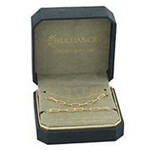 1217 | "Brilliance Fine Silver Plated Figaro & Textured Paperclip Link Necklace & Bracelet Set x1 Color: Gold Tone "