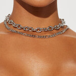 0112  | FNN | "  It Is What It Is Layered Necklace - Silver"