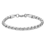 1217 | KHL | "Men's LYNX Stainless Steel 4.5mm Twist Chain Bracelet x1 Color: Stainless  Size: 8.5"" "