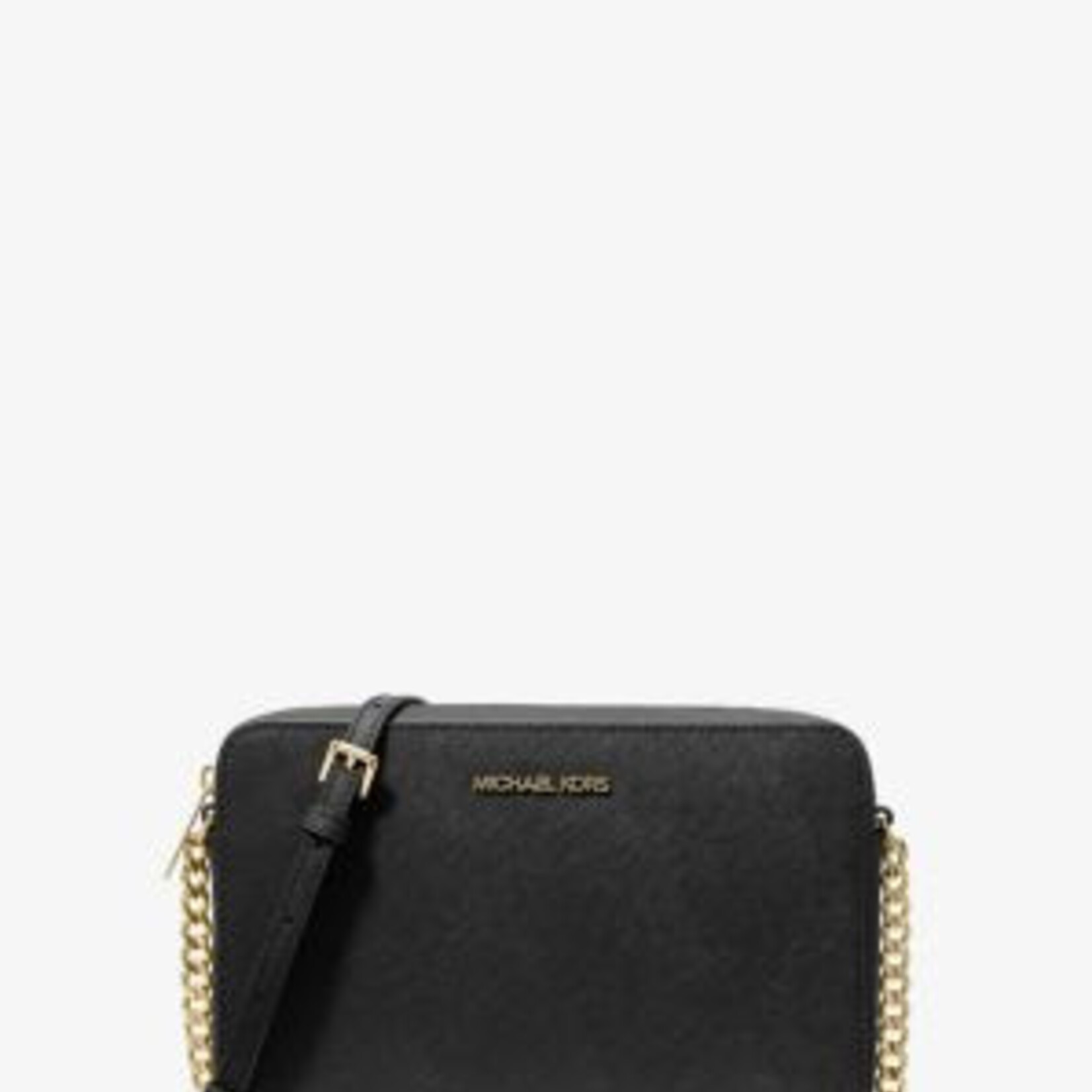 1217 | Michael Kors | " Jet Set Large Saffiano Leather Crossbody Bag - Color: BLACK"
