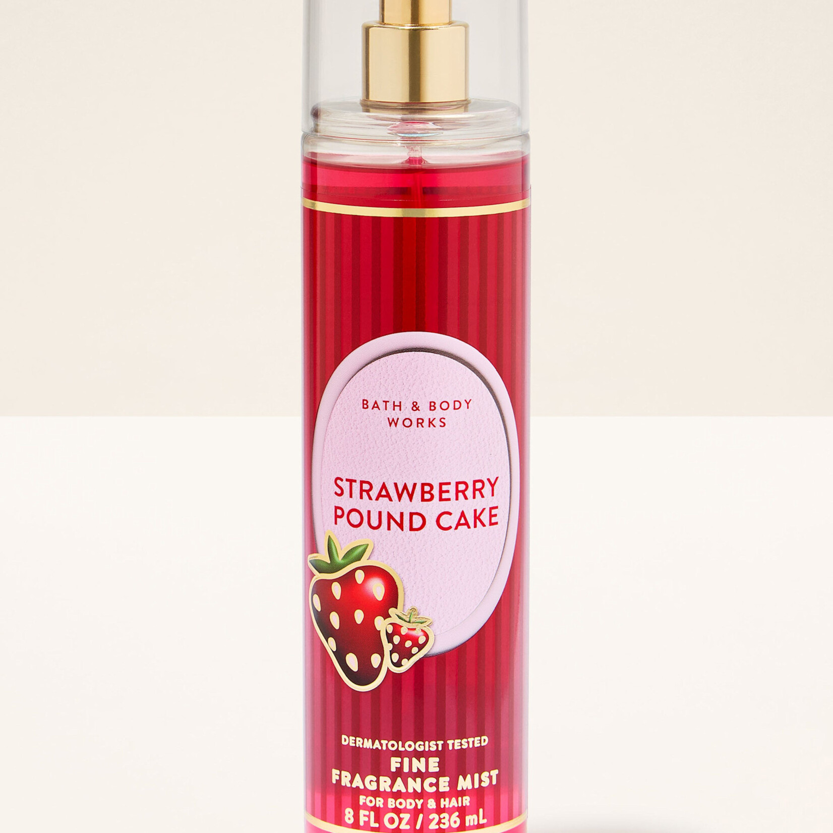 0729 | BATH & BODY - (2pc) SET  - STRAWBERRY POUND CAKE