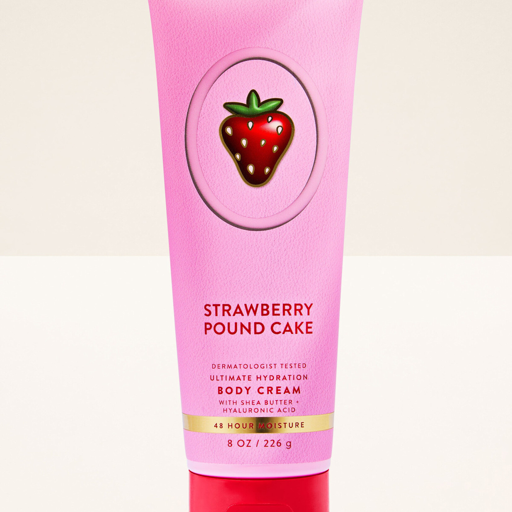 0729 | BATH & BODY - (2pc) SET  - STRAWBERRY POUND CAKE