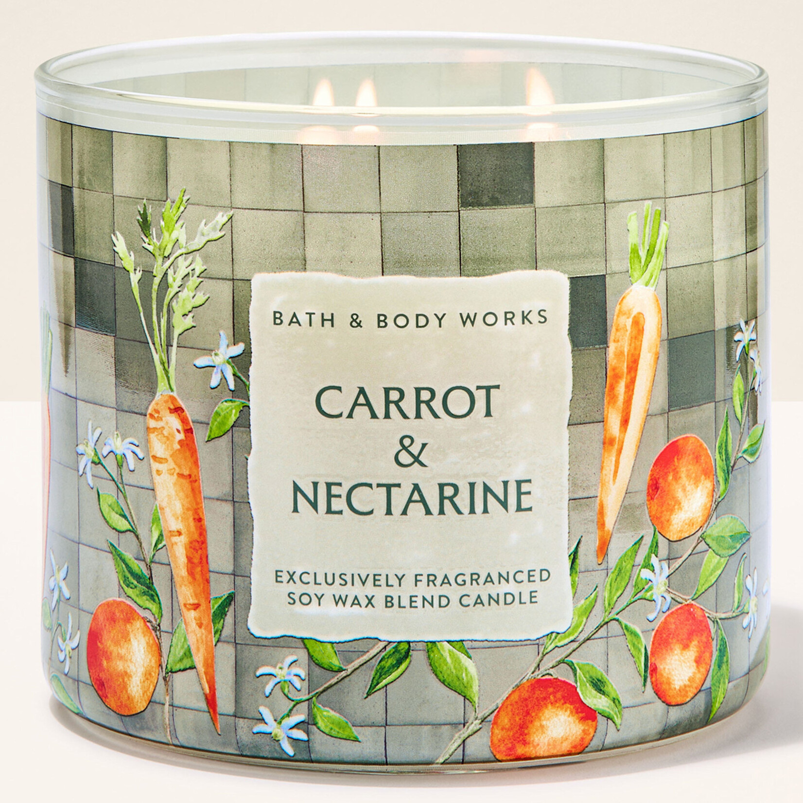0729 | Bath & Body | 3-WICK CANDLE  -  Carrot & Nectarine
