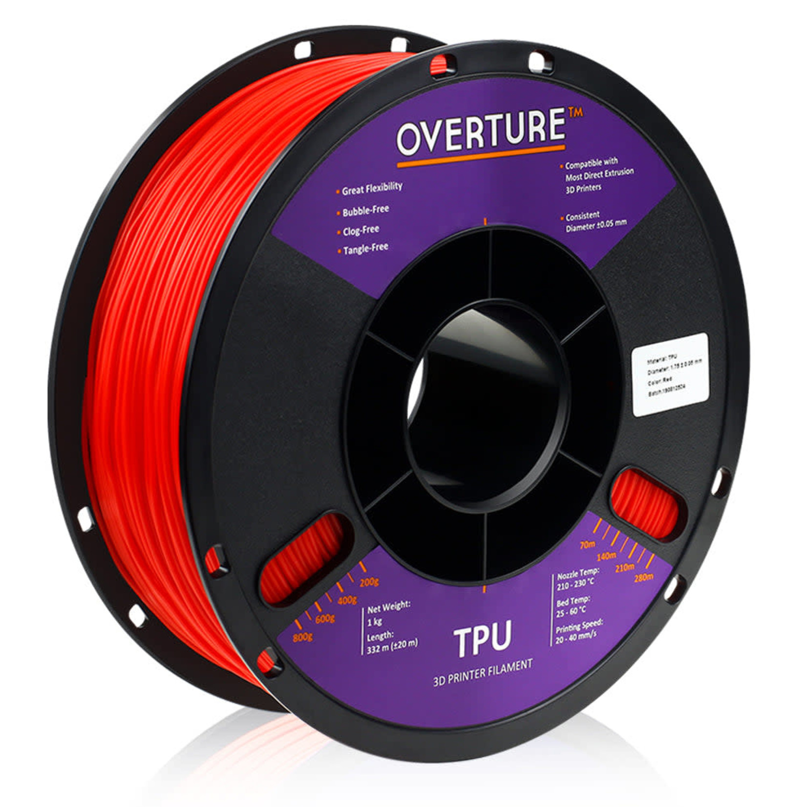 Overture Overture TPU Filament 1.75mm
