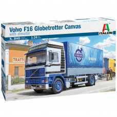 Plastic Kits ITALERI Volvo F16 Globetrotter Canvas With Elevator - 1:24 Scale