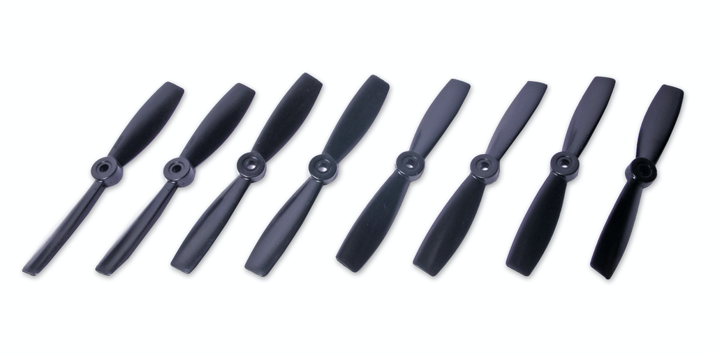 Heli Elect Hyperion 5x4.6 Bullnose Style Prop Black (CW CCW 4 pairs)