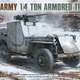 Plastic Kits TAKOM 1/35 Scale -  U.S. Army 1/4 Ton Armored Truck Plastic Model Kit