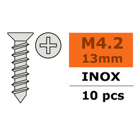 General Gforce Self-tapping countersunk screw, 4,2X13, Inox (10pcs)