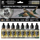 Plastic Kits VALLEJO Model Air USAF WWII To Present Aggressor Squadron Part I - 8 Colour Acrylic Paint Set