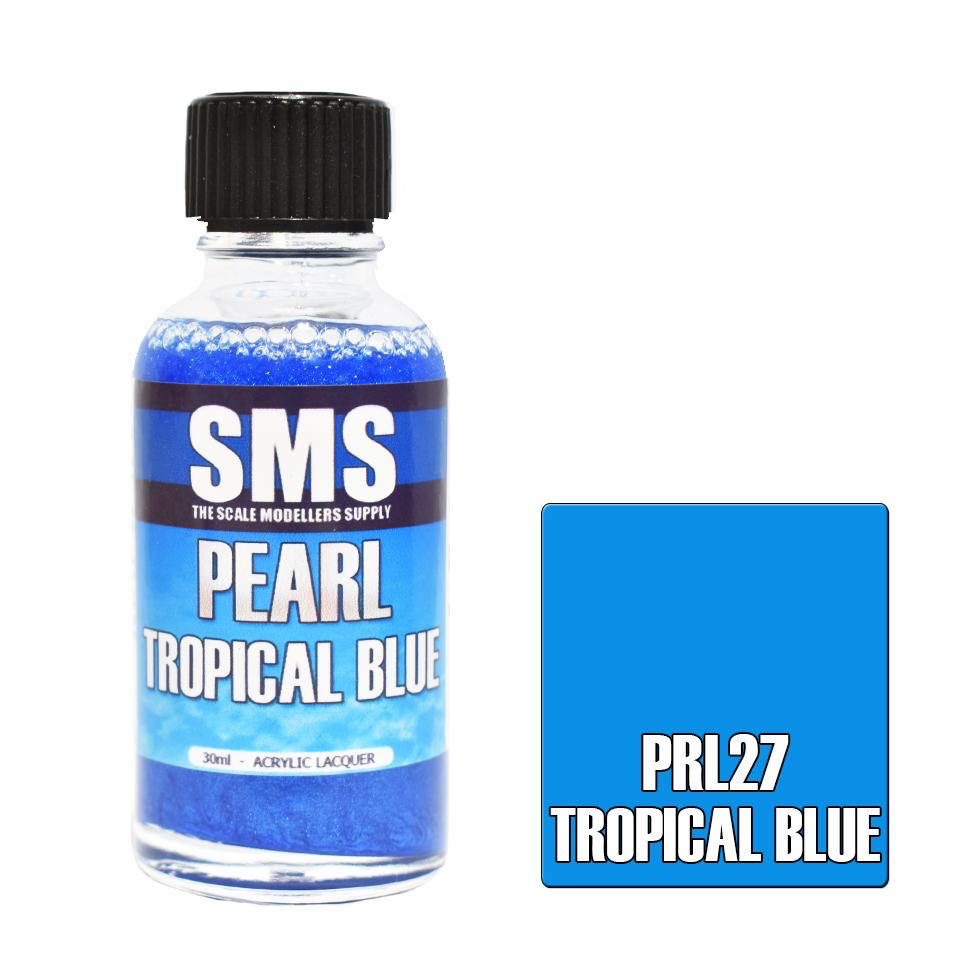 Paint SMS Pearl Acrylic Lacquer TROPICAL BLUE 30ml