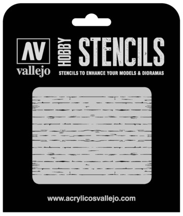 Parts Vallejo 1/35 Wood Texture Num. 1 Stencil