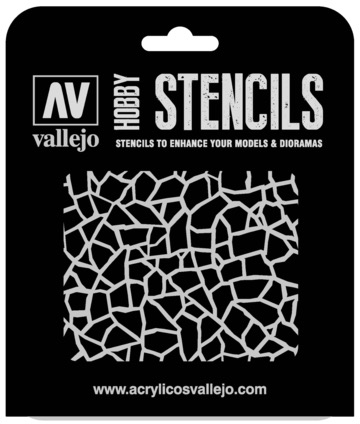 Paint Vallejo 1/32 Giraffe Camo WWII Stencil