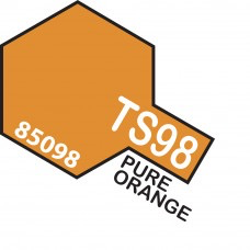 Paint Tamiya Color Spray for Plastics TS-98 Pure Orange Orange. 100ml Spray Can