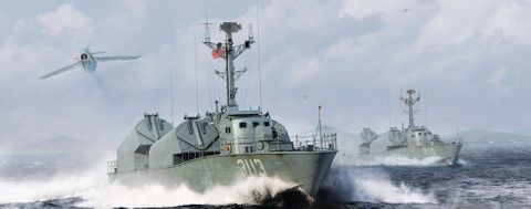 Plastic Kits I LOVE KIT (l) 1:72 Scale -  PLA Navy Type 21 Class Missile Boat