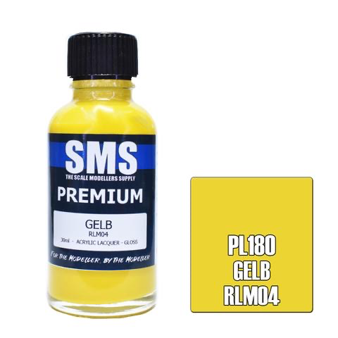 Paint SMS Premium Acrylic Lacquer GELB RLM04 30ml