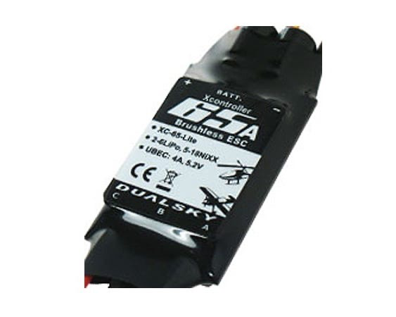 Elect Speed Cont Dualsky 65A Lite Brushless ESC