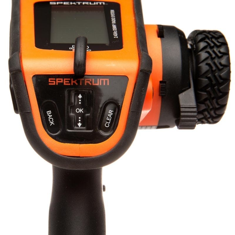 Radio  Spektrum DX5 Rugged Surface Transmitter Only, Orange - Rory's  Hobby House