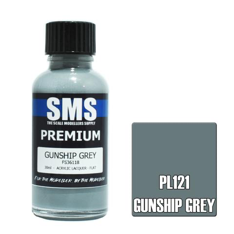 Paint SMS Premium Acrylic Lacquer GUNSHIP GREY FS36118 30ml