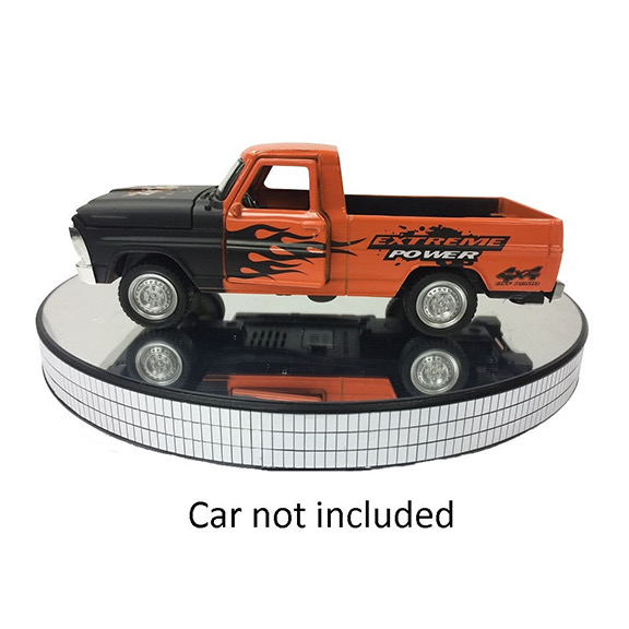 Diecast DDA Mirrored 10" Rotary Turntable Battery Operated w/USB Cable