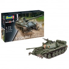 Plastic Kits REVELL (k) T-55A/AM With KMT-6/EMT-5 Tank - 1/72 Scale