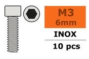General Gforce Socket head screw, M3X6, Inox (10pcs)